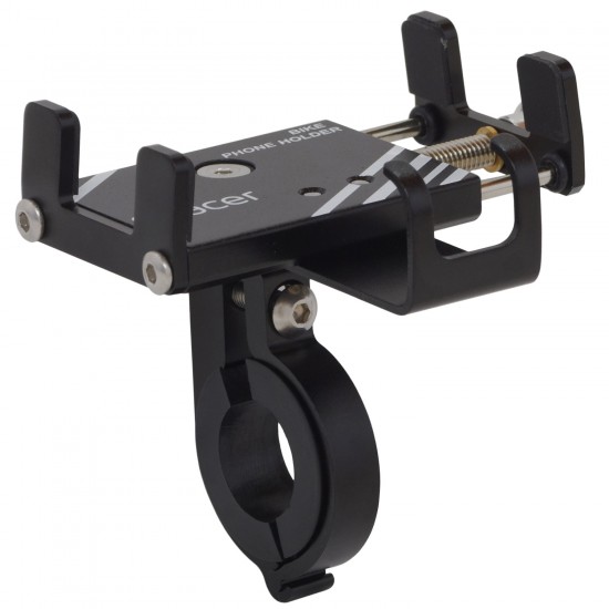 Spacer Bike Support for Smart Phone, Metallic, (SPBH-METAL-BK)