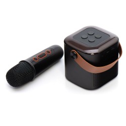 Bluetooth LED Speaker with Microphone Y1 Black
