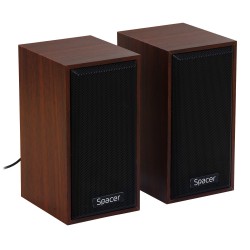 Spacer Speakers 2.0 ,6W (SPSK-201-WD)
