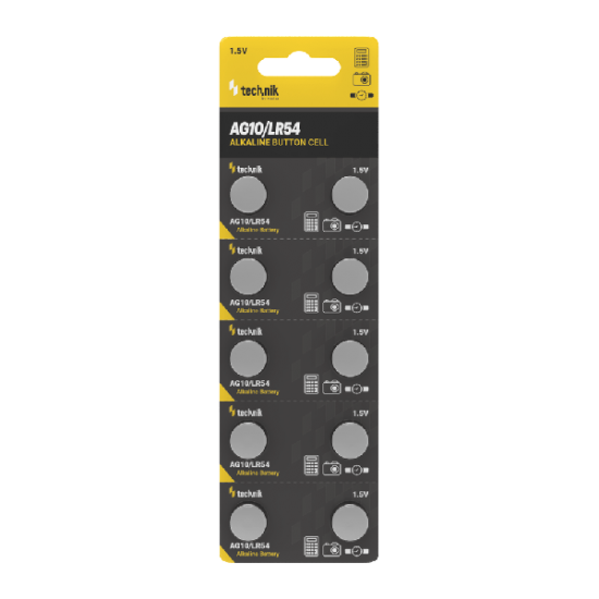 Technik Αλκαλικές Μπαταρίες Κουμπιά Platinum AG10 / LR54 / 189 / 389 1.5V B10