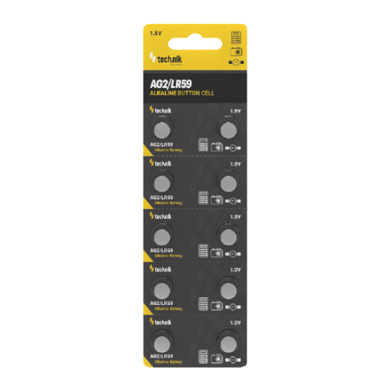 Technik Αλκαλικές Μπαταρίες Κουμπιά Platinum AG2 / LR59 / 196 / 396 1.5V B10
