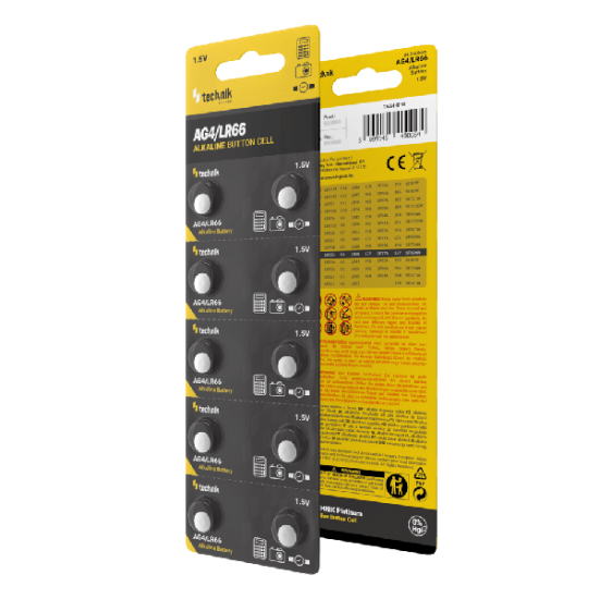 Technik Αλκαλικές Μπαταρίες Κουμπιά Platinum AG4 / LR66 / 177 / 377 1.5V B10