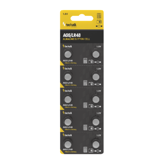 Technik Αλκαλικές Μπαταρίες Κουμπία Platinum AG5 / LR48 / 193 / 393 1.5V B10