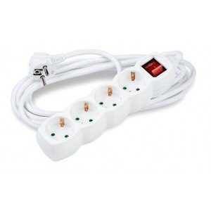 Technik Πολύπριζο 4 Θέσεων 3x1,5mm 5m με Διακόπτη Technik Πολύπριζο 4 Θέσεων 3x1,5mm 5m με Διακόπτη