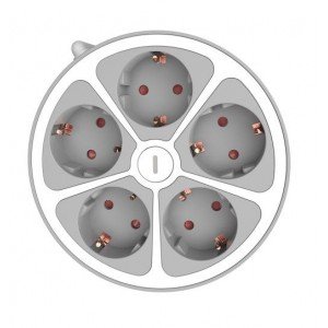 Technik Professional Στρογγυλό Πολύπριζο 5 Θέσεων 1,4m καλώδιο 16A Technik Professional Στρογγυλό Πολύπριζο 5 Θέσεων 1,4m καλώδιο 16A