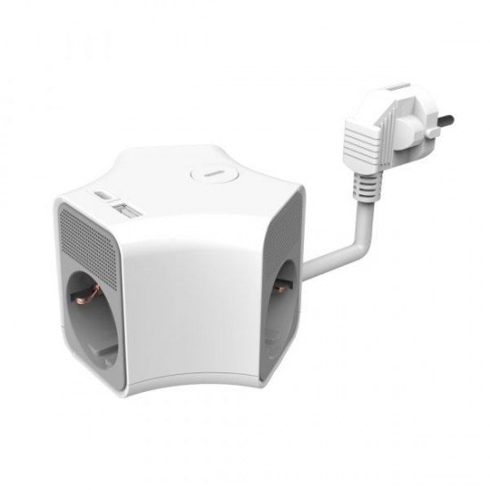 Technik Professional Στρογγυλό Πολύπριζο 3 Θέσεων 1,4m + USB-A + USB-C 16A Technik Professional Στρογγυλό Πολύπριζο 3 Θέσεων 1,4m + USB-A + USB-C 16A