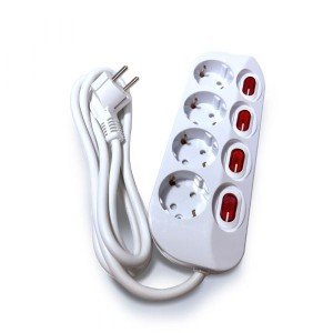 Technik Επαγγελματικό Πολύπριζο 4 Θέσεων με Καλώδιο 1,5m (1,5mm2) και 4 Διακόπτες16A Technik Επαγγελματικό Πολύπριζο 4 Θέσεων με Καλώδιο 1,5m (1,5mm2) και 4 Διακόπτες16A