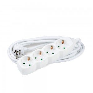 Technik Πολύπριζο 4 Θέσεων 1,5mm2 Λευκό 3m
