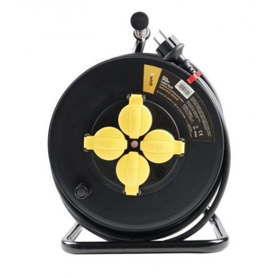 Technik Industrial Στροφείο 4 θέσεων 50m 1,5mm2 (IP44) 16A Technik Industrial Στροφείο 4 θέσεων 50m 1,5mm2 (IP44) 16A
