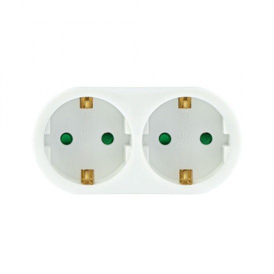 Technik Αντάπτορας Σούκο Πρίζας με 2 Θέσεις T-shape Horizontal 16A