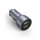 UGREEN CD213 QC 3.0 Car Charger, 2xUSB, 36W (Gray) 10144