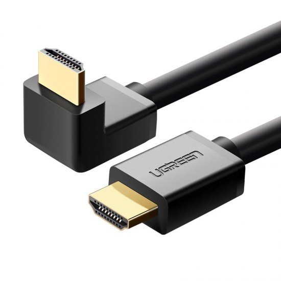 UGREEN Cable HDMI - HDMI, 2m. 4K Angled /black/ - HD103 / 10173