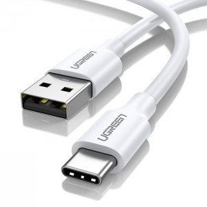 UGREEN US287 Charging Cable TYPE-C White 1.5m 3A 60122 UGREEN US287 Charging Cable TYPE-C White 1.5m 3A 60122
