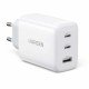 UGREEN CD275 wall charger, 2x USB-C, 1x USB, 65W (white) 90496