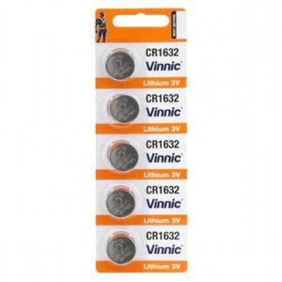 Vinnic Lithium Button Cell CR1632 5BL