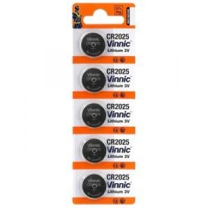 Vinnic Lithium Button Cell CR2025 5BL Vinnic Lithium Button Cell CR2025 5BL