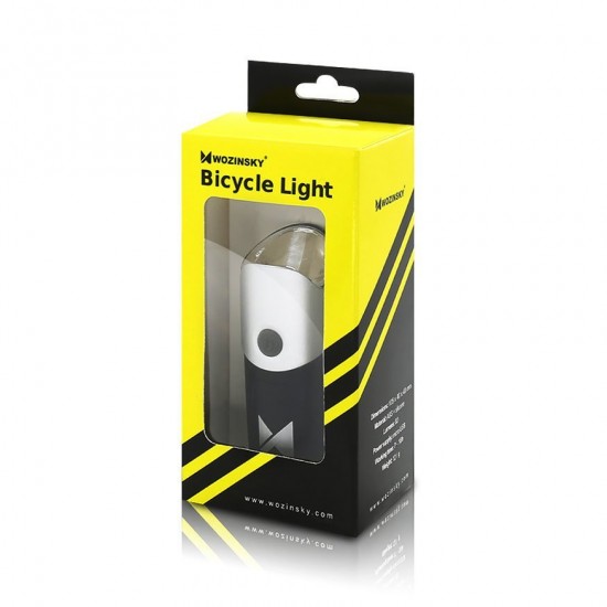 WOZINSKY FRONT BICYCLE LIGHT USB CHARGED (model 71385 XC-215) + REAR BICYCLE LIGHT USB CHARGED (model 71392 XC-186)
