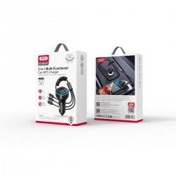 XO transmiter FM BCC07 Bluetooth MP3 car charger 3,1A black
