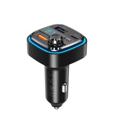 XO FM transmitter BCC08 Bluetooth MP3 car charger 3.1A black