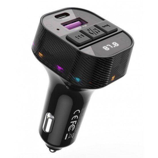 XO BCC17 Smart Bluetooth MP3 A+C Dual Port PD30W Φορτιστής Αυτοκινήτου
