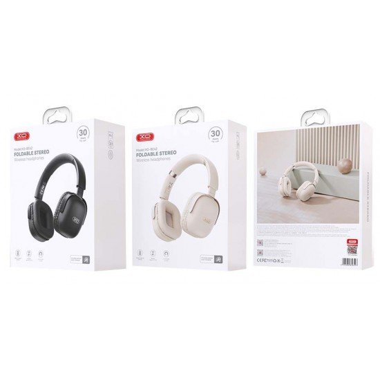 XO BE42 Scarlet Μεταλλικά Αναδιπλούμενα Ακουστικά Bluetooth (Μπεζ)