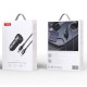 XO Car Charger CC53 12W 2x USB Black + USB - USB-C Cable