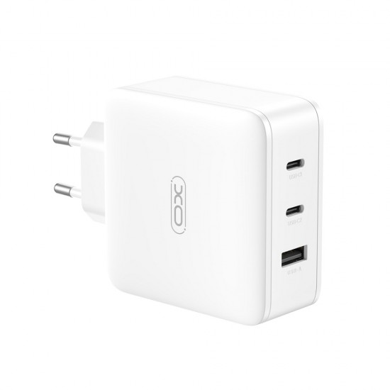 XO wall charger CE14 PD QC 3.0 100W 1x USB 2x USB-C white