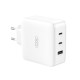 XO wall charger CE14 PD QC 3.0 100W 1x USB 2x USB-C white