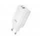 XO CE17 PD 65W Wall Charger 1x USB-C 1x USB White