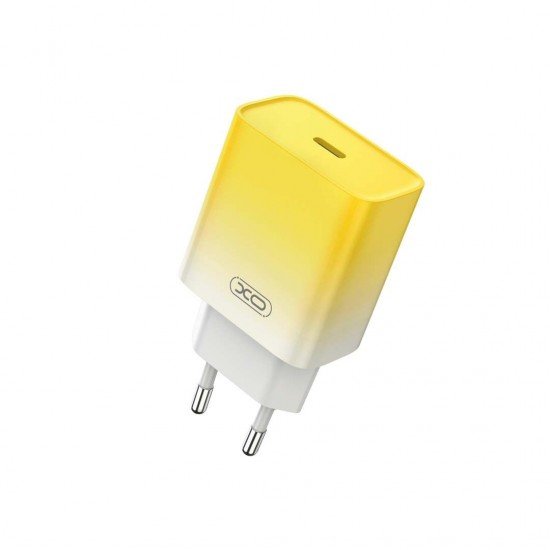 XO wall charger CE18 PD 30W 1x USB-C yellow