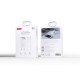 XO CE21 PD 30W wall charger 1x USB-C 1x USB white + USB-C - Lightning cable