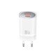 XO CE21 PD 30W wall charger 1x USB-C 1x USB white