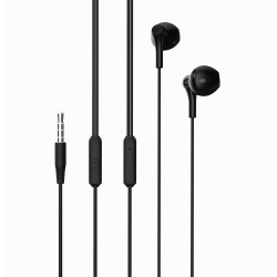 XO wired earphones EP39 with microphone jack 3,5mm black
