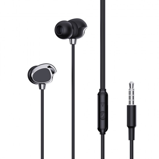 XO wired headphones EP53 jack 3.5mm in-ear black