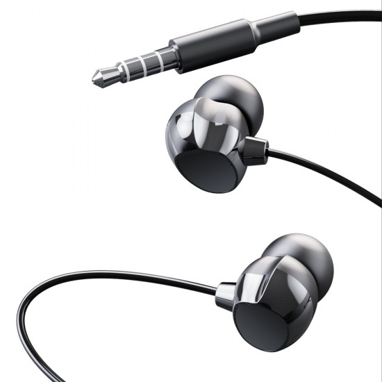 XO wired headphones EP53 jack 3.5mm in-ear black