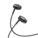 XO EP57 wired headphones with microphone, 3.5mm jack, in-ear, black