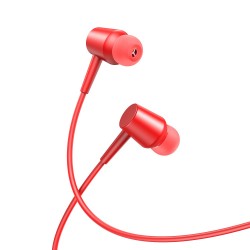 XO EP57 wired headphones, 3.5mm jack, in-ear, red