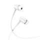 XO EP57 wired headphones with microphone, 3.5mm jack, in-ear, white