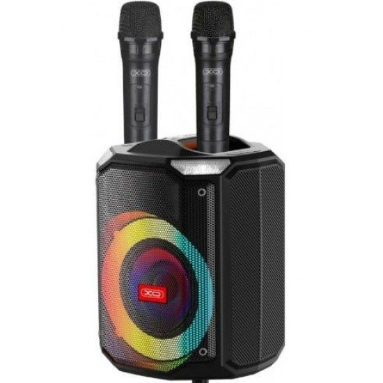 XO F48 Διπλό Bluetooth Ηχείο 40W 8" RGB (με Τηλεχειριστήριο)