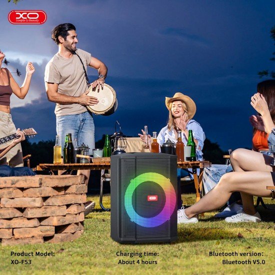 XO F53 Xingmu Ηχείο 8 ιντσών RGB Ηχείο Bluetooth 40W