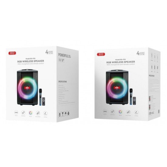 XO F53 Xingmu Ηχείο 8 ιντσών RGB Ηχείο Bluetooth 40W