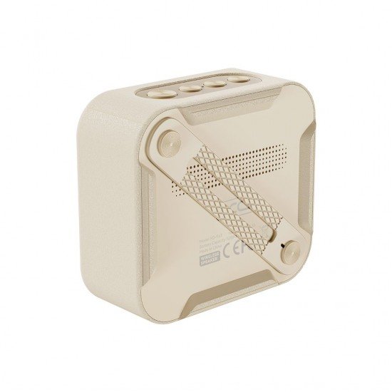 XO F63 Joy Φορητό Bluetooth Ηχείο FM-Radio 5W Μπεζ