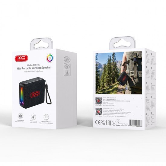 XO F85 Bluetooth ηχείο με RGB φωτισμό 5W