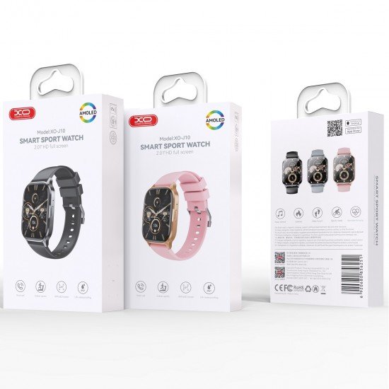 XO J10 Amoled Smart Sports Calling Watch (Ροζ Χρυσό)