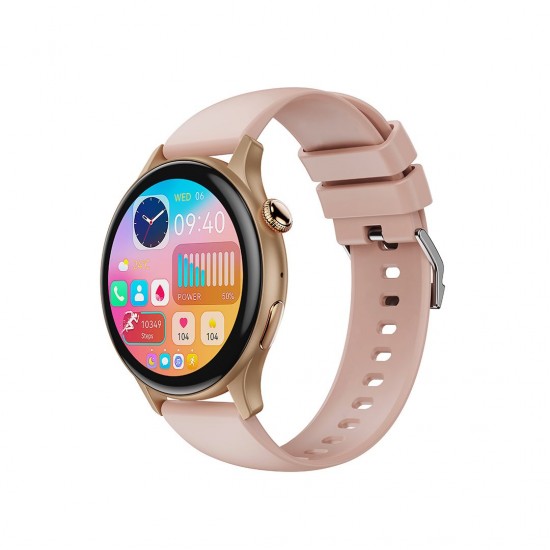 XO J6 Amoled Smart Sports Call Watch (Ροζ Χρυσό)