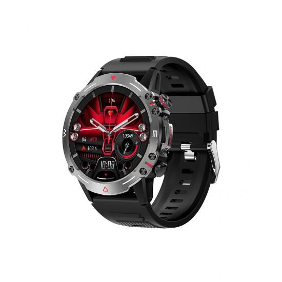 XO J7 Amoled Star Round Smart Sports Call Watch (Μαύρο)