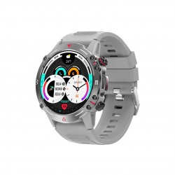 XO J7 Amoled Star Round Smart Sports Call Watch (Γκρι)