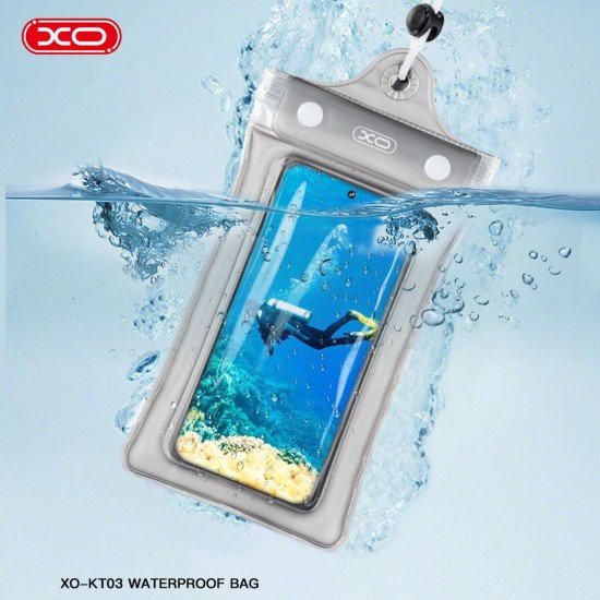XO KT03 PVC Αδιάβροχη Θήκη Τηλεφώνου με Zip Lock