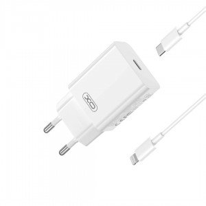 XO L126 USB-C PD20W Fast Charging Charger with Lightning cable(NB-Q189A) XO L126 USB-C PD20W Fast Charging Charger with Lightning cable(NB-Q189A)