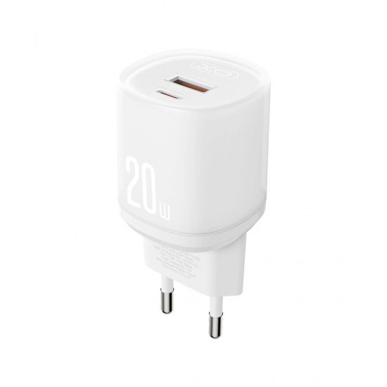 XO L144(EU) PD20W 1USB-A+1USB-C Φορτιστής Λευκό
